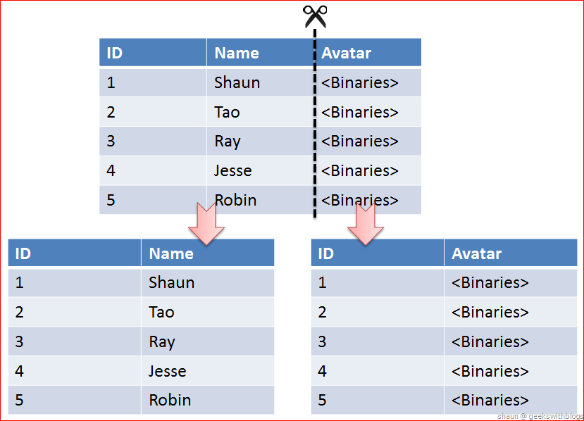 Vertical Partitioning