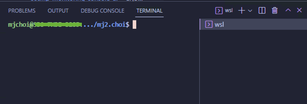 VS Code WSL Terminal